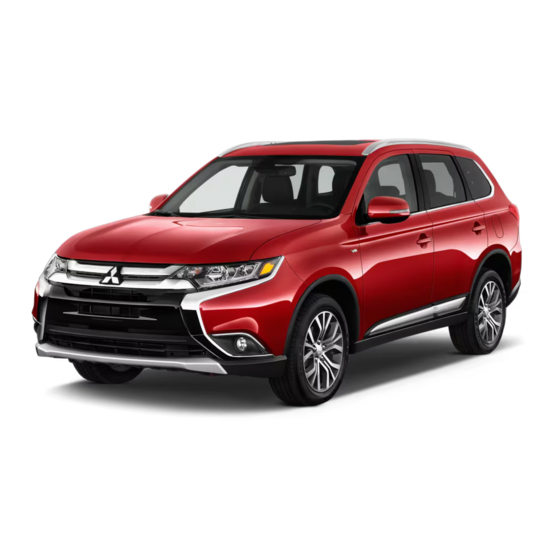 Mitsubishi MOTORS Outlander 2018 Owner's Manual