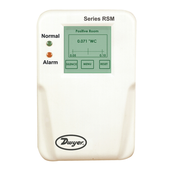 Dwyer Instruments RSM Series Specifications-Installation And Operating Instructions