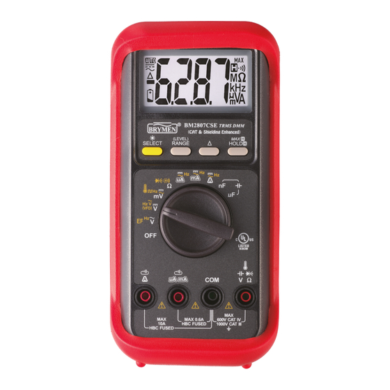 Brymen BM2807CSE Series User Manual