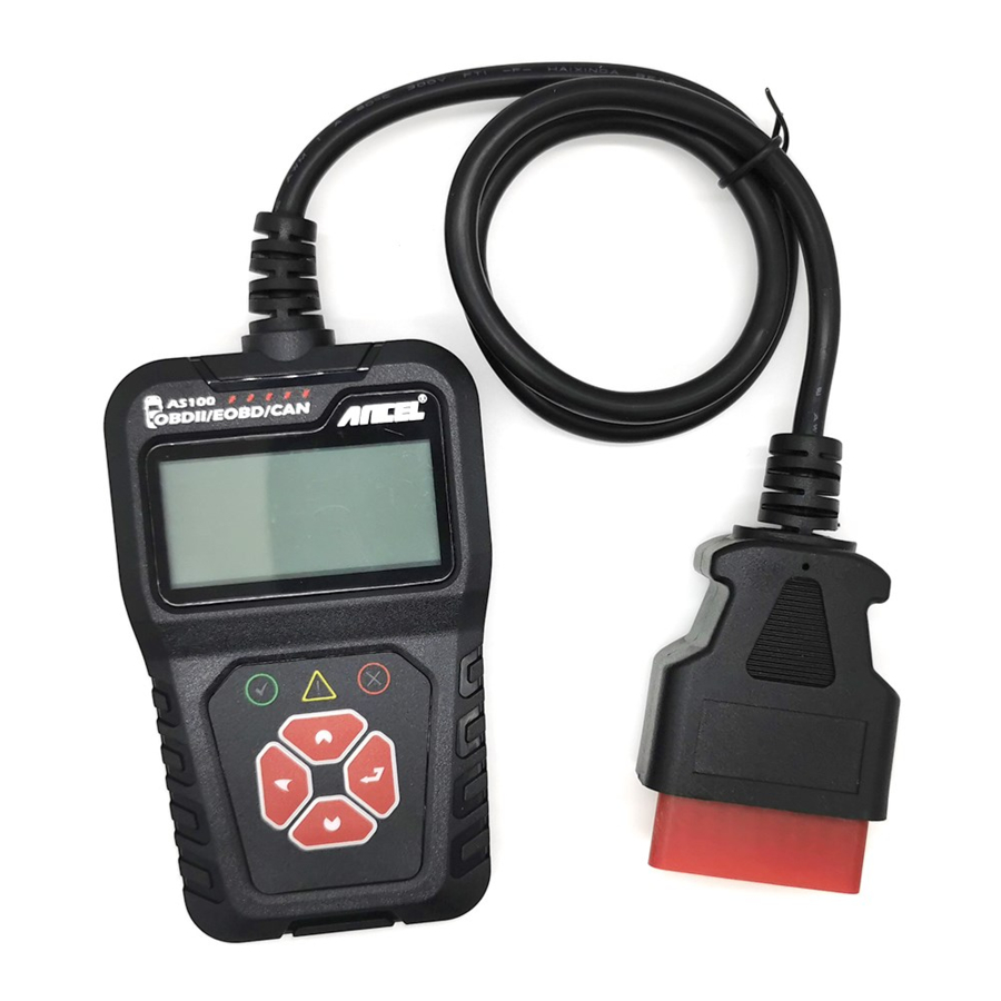 ANCEL AS100 - Engine Code Reader Scanner Manual