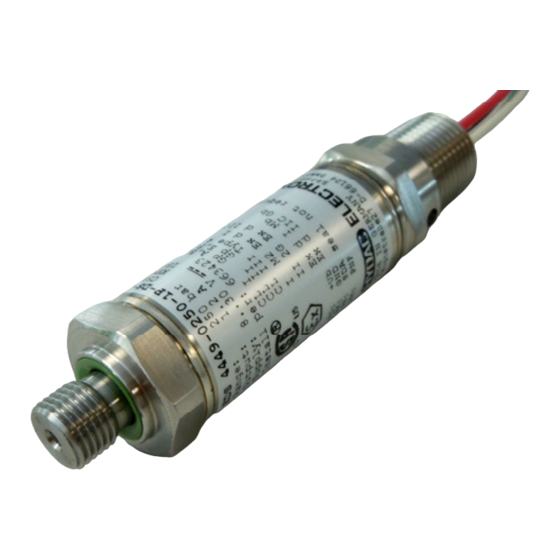 HYDAC ELECTRONIC EDS 4000 Series Operating Instructions Manual