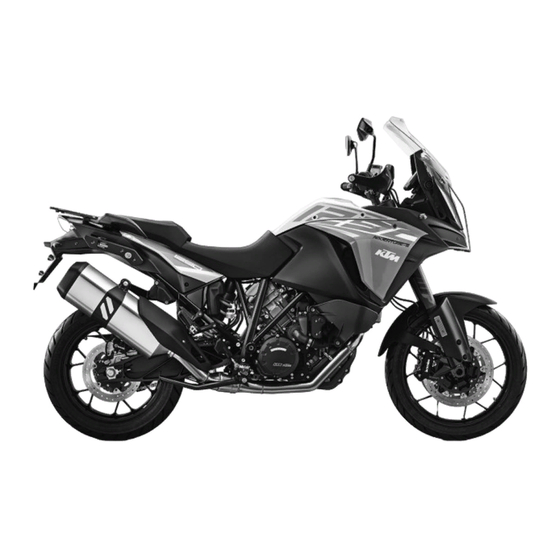 KTM 1290 Super Adventure S 2017 Setup Instructions