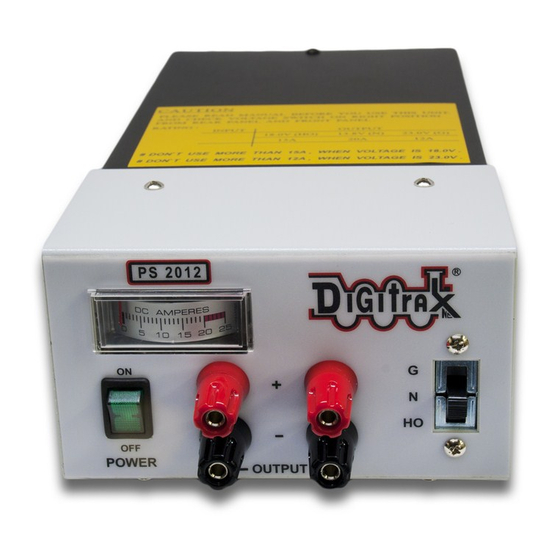 Digitrax PS2012 Manual