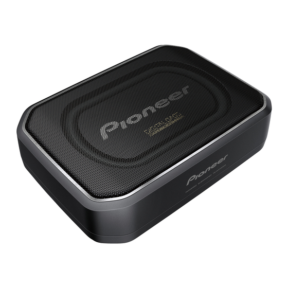 Pioneer TS-WX140DA Quick Start Manual