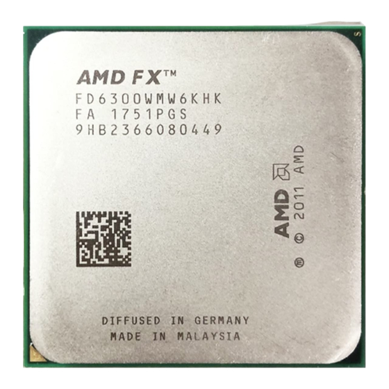 AMD FX series Computer CPU Processors Manuals