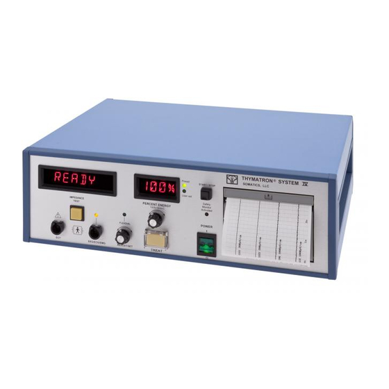 Somatics Thymatron System IV User Manual