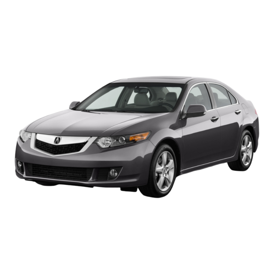 Acura 2010 TSX Owner's Manual