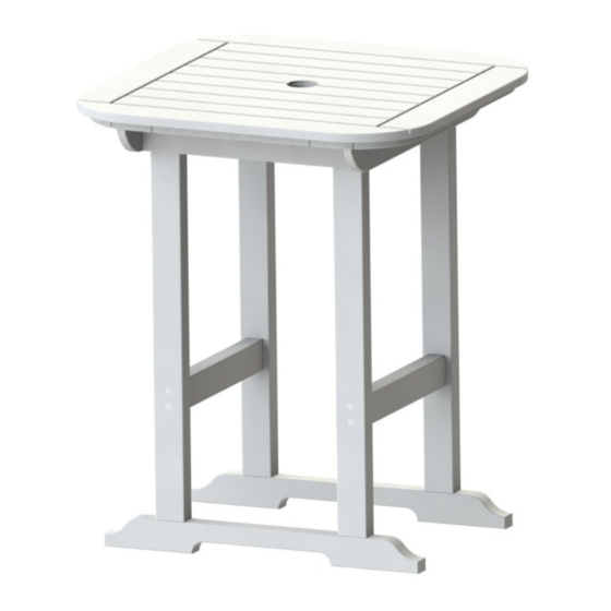 Seaside Casual Portsmouth 30" Table Assembly Instructions