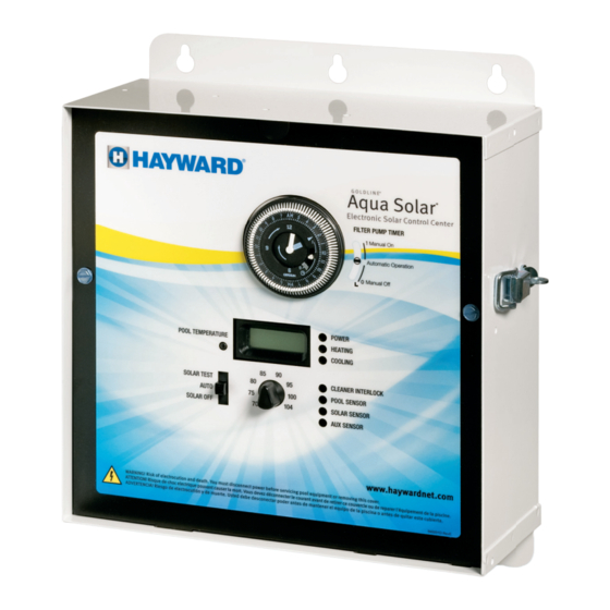 Hayward Aqua Solar Operation And Installation Manual
