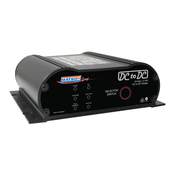 matson MA20DC Manual