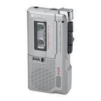 Sony M-455 - Microcassette Recorder Operating Instructions