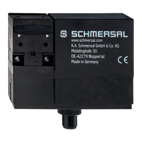 schmersal EX-AZM 170 Operating Instructions Manual