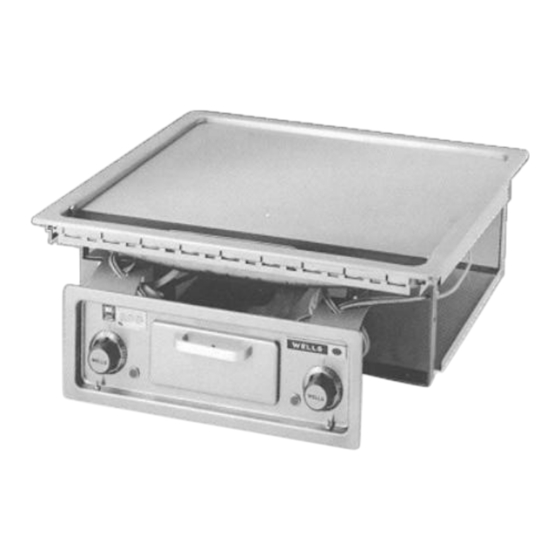 Wells Bulit-In Electric Griddles Operation Manual