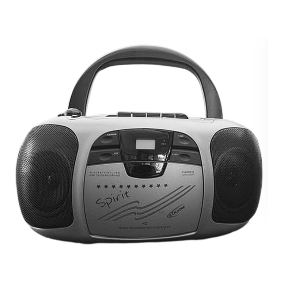 Califone Spirit 1776 Owner's Manual