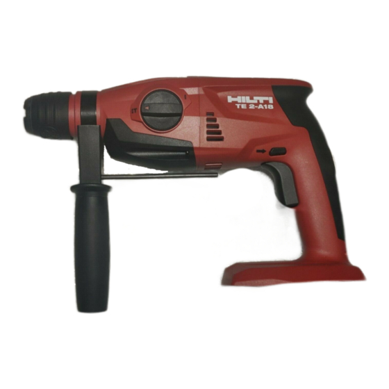 Hilti TE 2-A18 Operating Instructions Manual
