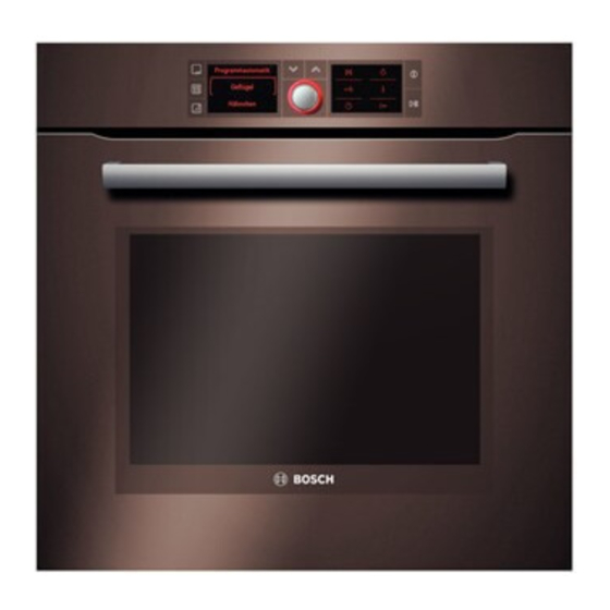 Bosch HBA38B9 0 Series Instruction Manual
