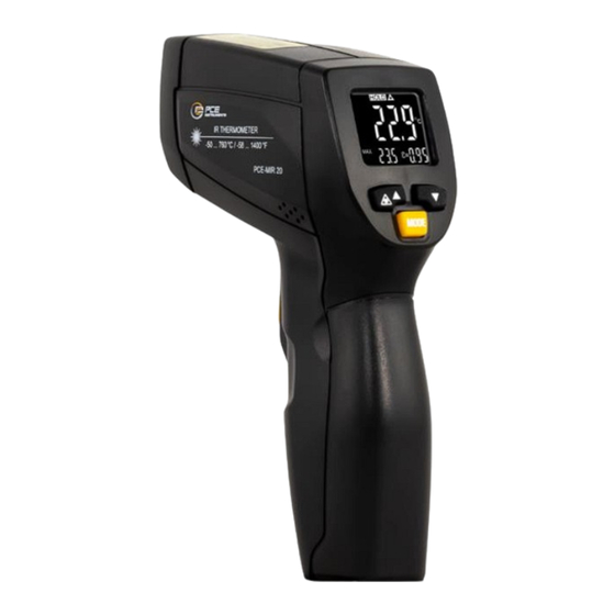 PCE Instruments PCE-MIR 10 User Manual
