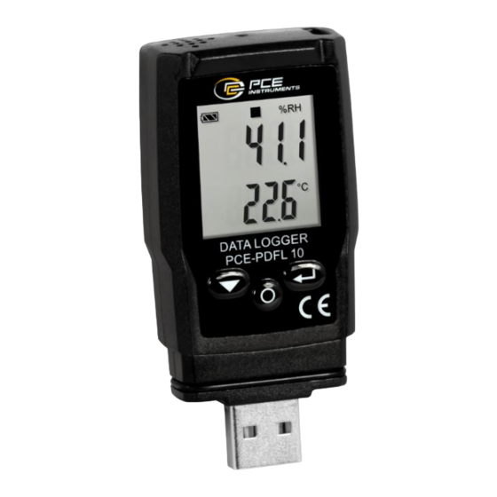 PCE Instruments PCE-PDFL 10 User Manual