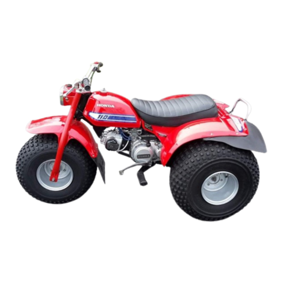 Honda ATC110 1981 Owner's Manual