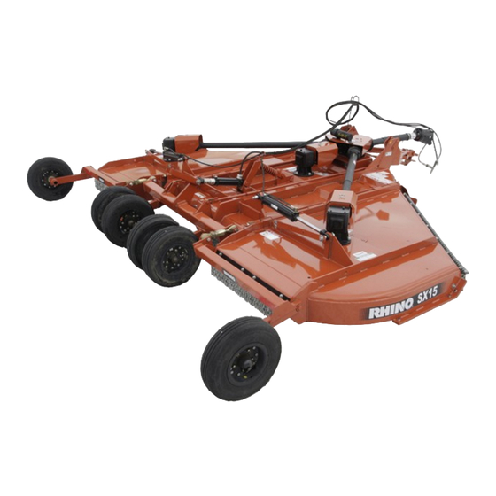 RHINO SX15 Flex-Wing Rotary Mower Manuals