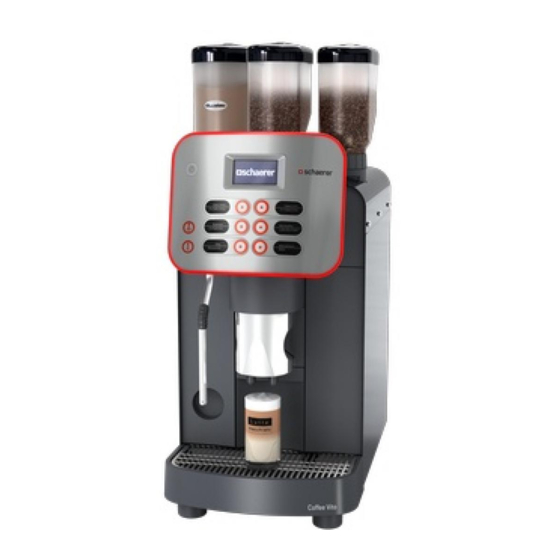 Schaerer Coffee Vito Operating Instructions Manual