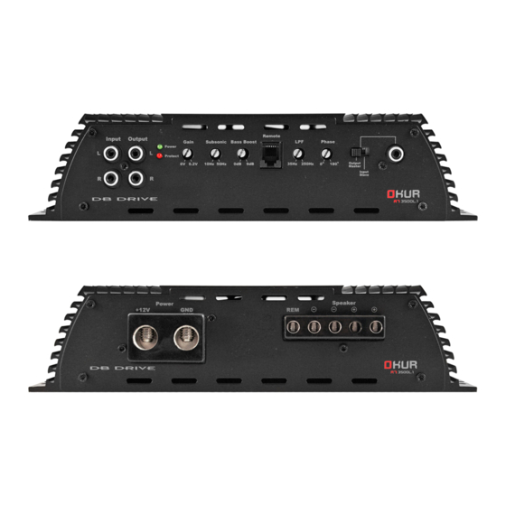 DB Drive A7 3500H.1, A7 3500L.1, A7 7500.1 User Manual