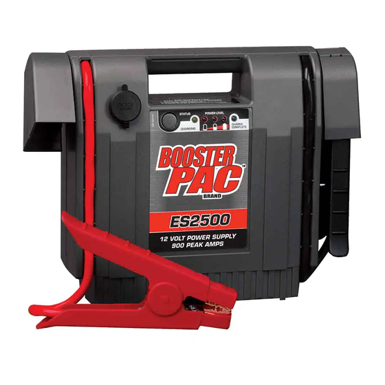 Clore Automotive Booster pac ES2500 User Manual
