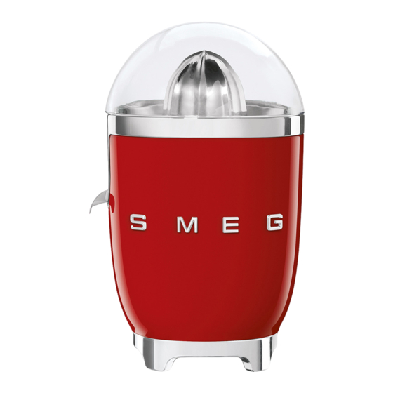Smeg CJF01 Instruction Manual