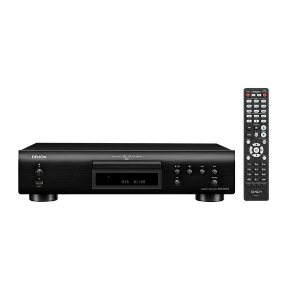 Denon DCD-800NE Owner's Manual