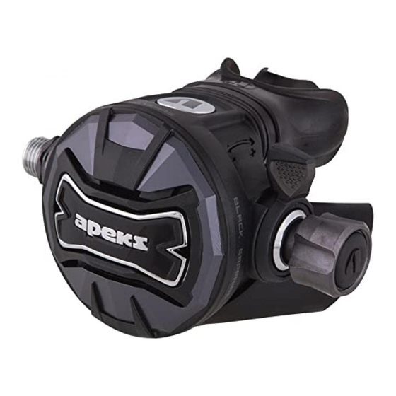 Apeks BLACK SAPPHIRE Maintenance Manual