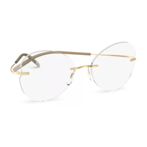 Silhouette Elegance Rimless The Icon Gold Edition 5538 Technical Instructions