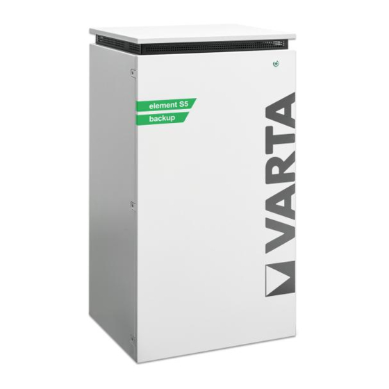 Varta element backup 18 Operating Manual