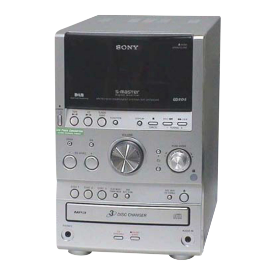 Sony HCD-SPZ90DAB Manuals