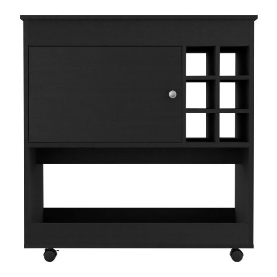 TUHOME Furniture CAMELIA BAR CART Assembly Instructions Manual