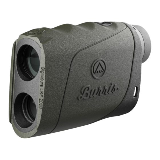 Burris SIGNATURE LRF 2000 Manual