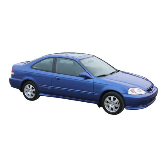 Honda Civic Coupe 1999 Owner's Manual