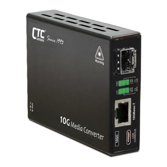 CTC Union XMC-10GC Manuals