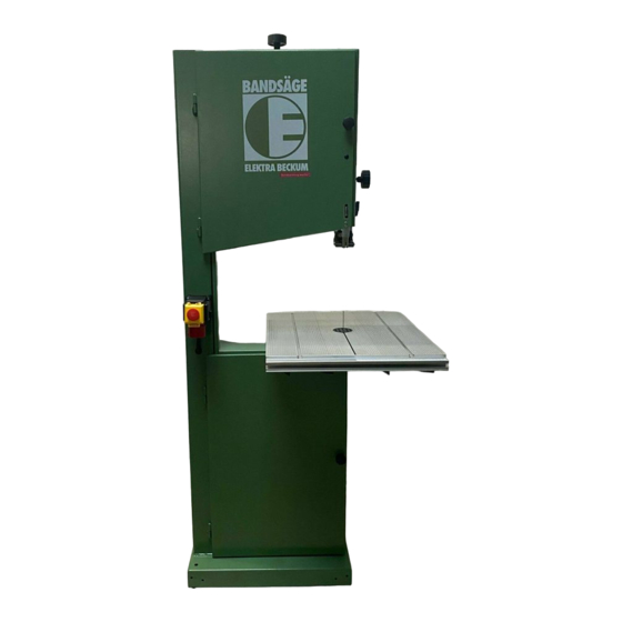 Elektra Beckum BAS 315 Manual