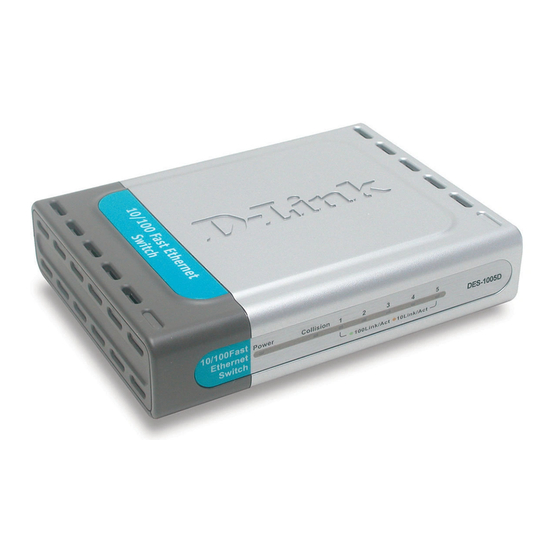 D-Link DES-1005D Quick Installation Manual