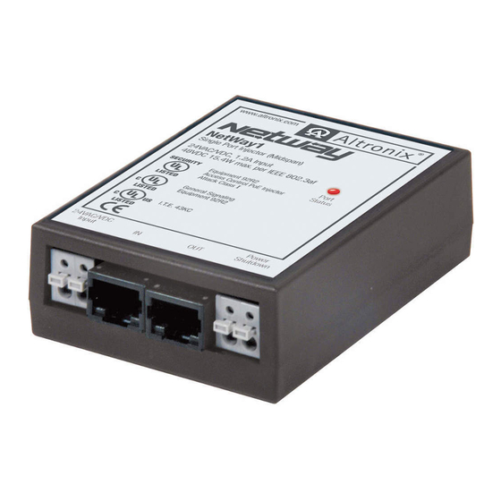 Altronix NetWay1 Installation Manual
