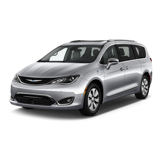 Chrysler PACIFICA HYBRID 2017 Quick Reference Manual