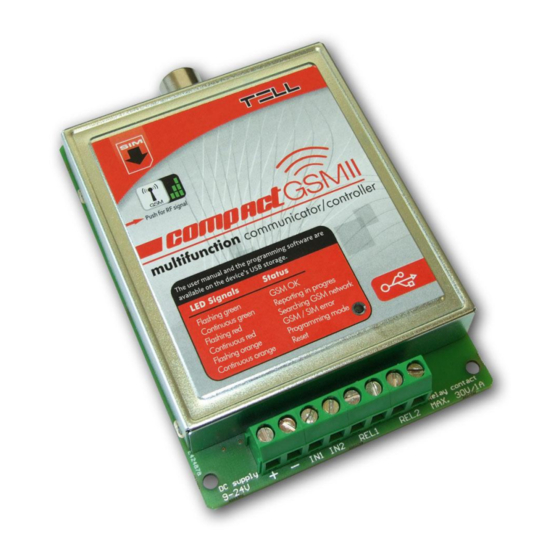 tell Compact GSM 2 Installation And Application Manual