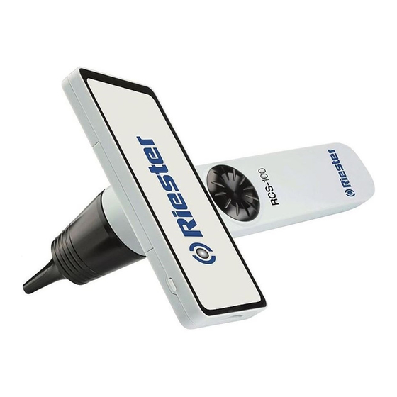 Riester RCS-100 Instructions For Use Manual