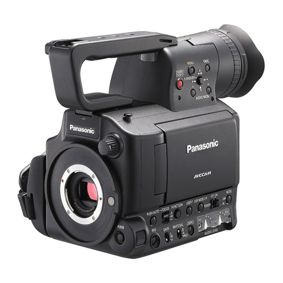 Panasonic Avccam AG-AF100A Series Manuals