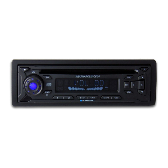 Blaupunkt Indianapolis CD34 Manual