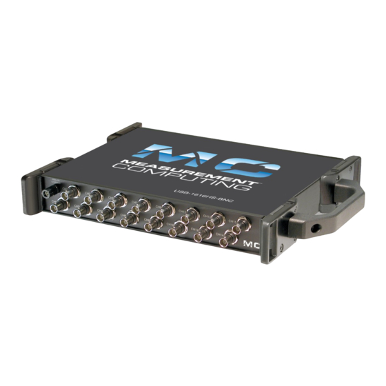 Measurement Computing USB-1616HS-BNC User Manual