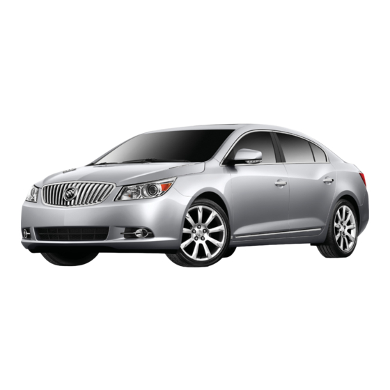 Buick 2012 LaCrosse Getting To Know Manual
