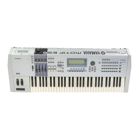 Yamaha MOTIF ES series Manual