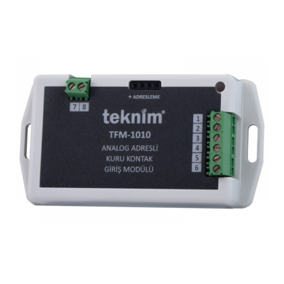Teknim TFM-1010 Installation & Operation Manual