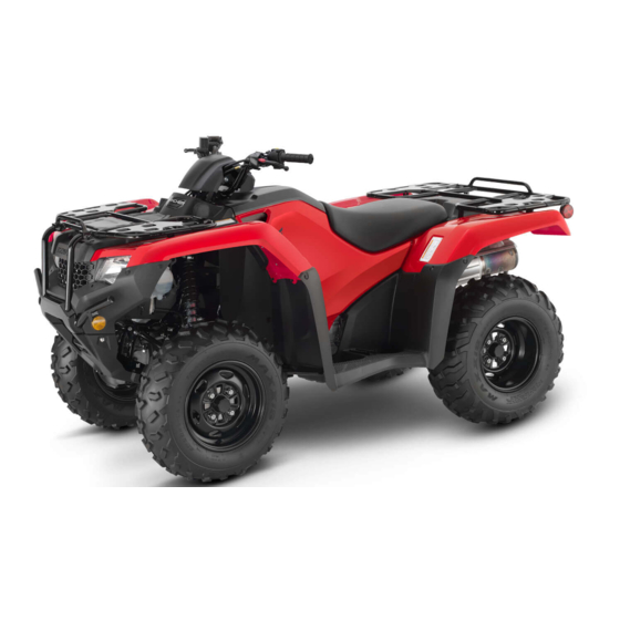 Honda FourTrax Rancher TRX420FM1 2020 Owner's Manual